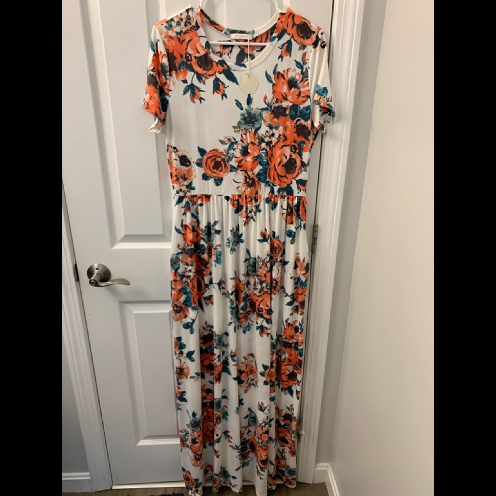 PinkBlush Maternity Floral Maxi Dress